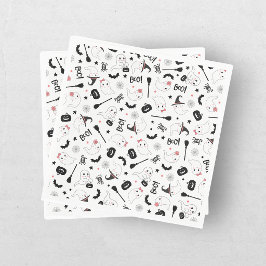 Guardanapo De Papel Fantasma Assustador de Halloween Menina Rosa Boo F