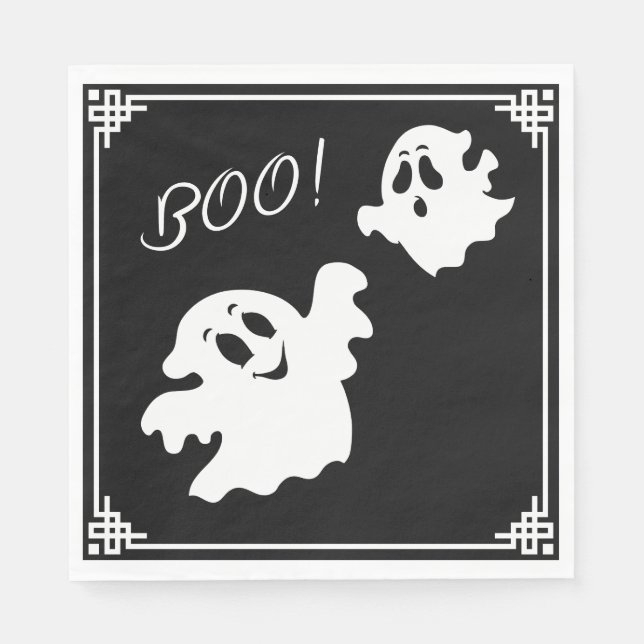 Guardanapo De Papel Fantasma de Halloween (Frente)