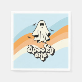 Guardanapo De Papel Fantasma descolado retrô Halloween Assustador Azul