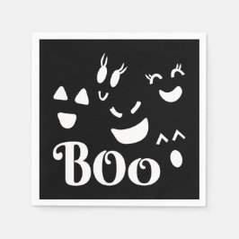 Guardanapo De Papel Fantasmagórico Rosto de Fantasma Bonito Boo Tema H