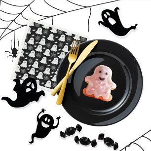 Guardanapo De Papel Fantasmas bonitos   Aranhas   Spider Webs Hallowee