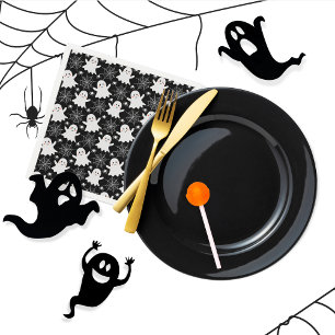 Guardanapo De Papel Fantasmas bonitos   Aranhas   Spider Webs Hallowee