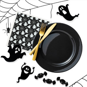 Guardanapo De Papel Fantasmas bonitos   Aranhas   Spider Webs Hallowee