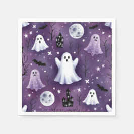 Guardanapo De Papel Fantasmas, Casas Assombradas, Luas Cheias e Morceg