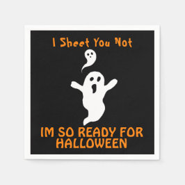 Guardanapo De Papel Fantasmas prontos para o Halloween Napkins