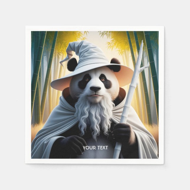 Guardanapo De Papel Fantasy - Assistente de Panda Velho (Frente)