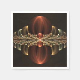 Guardanapo De Papel Fantasy Construction Shiny Abstrato Fractal Art