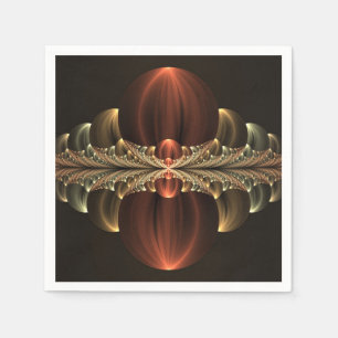 Guardanapo De Papel Fantasy Construction Shiny Abstrato Fractal Art