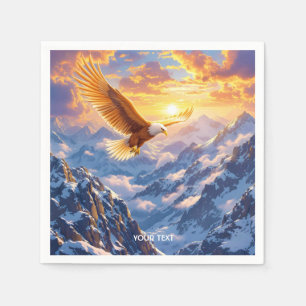 Guardanapo De Papel Fantasy Cute Eagle Mounges Sunrise