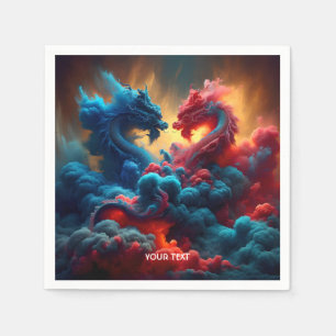 Guardanapo De Papel Fantasy Cute Red Dragon