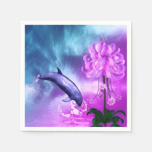Guardanapo De Papel Fantasy Dolphin (Frente)