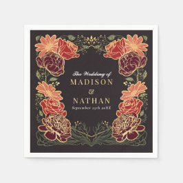 Guardanapo De Papel Fantasy Encantado Casamento Floral Garden