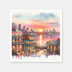 Guardanapo De Papel Fantasy - Encantado - Vista de Nova Orleans