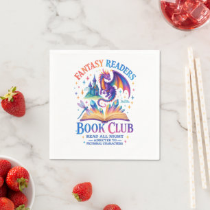 Guardanapo De Papel Fantasy Readers Book Club...