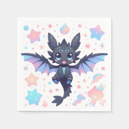 Guardanapo De Papel Fantasy Sweet Dragon Chá de fraldas
