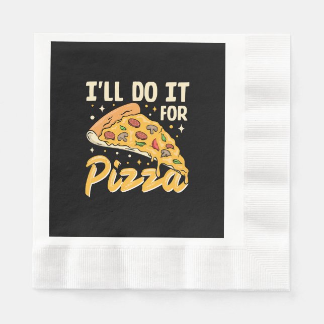 Guardanapo De Papel Farei por Pizza (Frente)