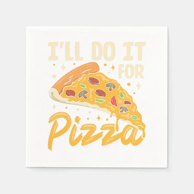 Guardanapo De Papel Farei por Pizza (Frente)