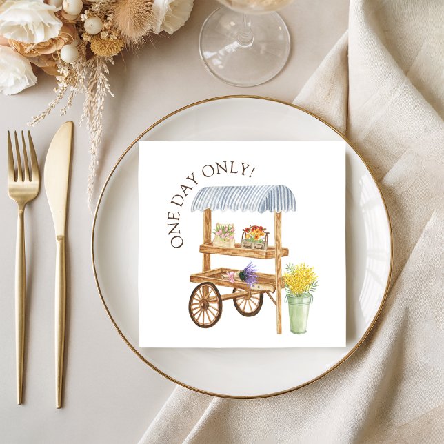 Guardanapo De Papel Farmer’s Market Party Napkin (Criador carregado)