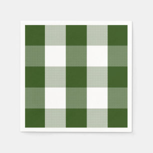 Guardanapo De Papel Farmhouse Green Buffalo Checknapons