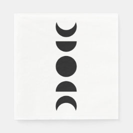 Guardanapo De Papel Fases da Lua Celestial