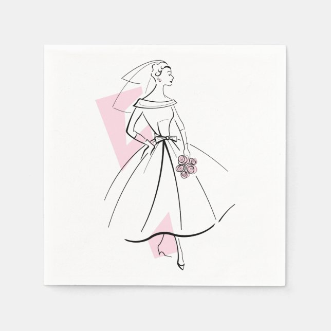 Guardanapo De Papel Fashion Node Pink (Frente)