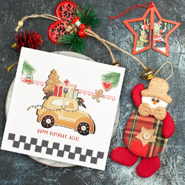 Guardanapo De Papel Fast Cars Sweet Gingerbread Car Christmas Birthday