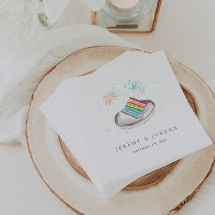 Guardanapo De Papel Fatia de amor personalizada