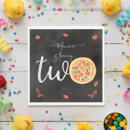 Guardanapo De Papel Fatia de diversão, segundo aniversário