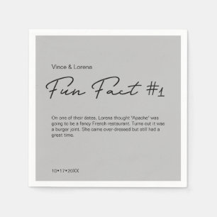 Guardanapo De Papel Fato de Diversão Personalizada de Casamento de Ci