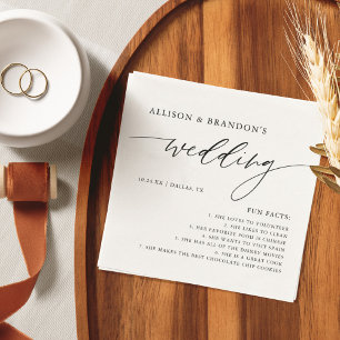 Guardanapo De Papel Fatos De Casamento Elegante Russo Napkins