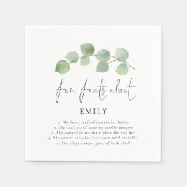 Guardanapo De Papel Fatos de diversão de Formando Graduação do Eucalyp