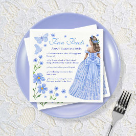 Guardanapo De Papel Fatos Divergentes Bebê Azul Quinceañera Floral