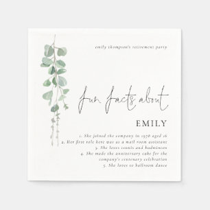 Guardanapo De Papel Fatos Divergentes - Eucalyptus Script Retirement P
