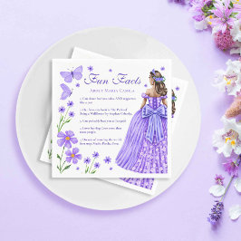 Guardanapo De Papel Fatos Divergentes Lilac Purple Quinceañera Floral