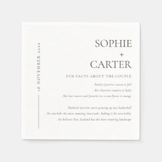 GUARDANAPO DE PAPEL FATOS DIVERSOS MÍNIMOS DE TIPOGRAFIA PRETA E BRANC