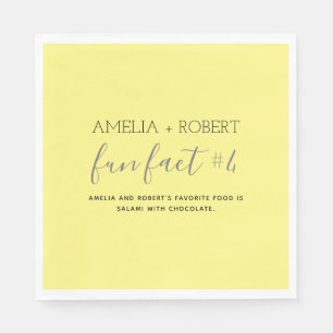 Guardanapo De Papel Fatos Divertidos Casamento Napkins