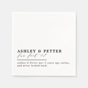 Guardanapo De Papel Fatos Divertidos De Casamento Sobre O Script Cláss