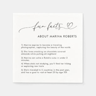 Guardanapo De Papel Fatos Divertidos de Graduação de Formandos com Scr