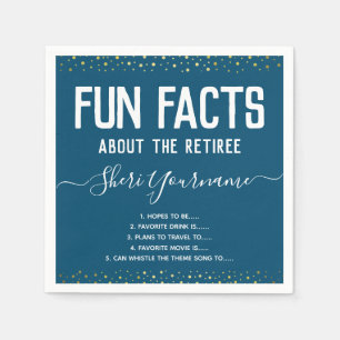 Guardanapo De Papel Fatos Divertidos do Partido da Reforma Unisex Dour