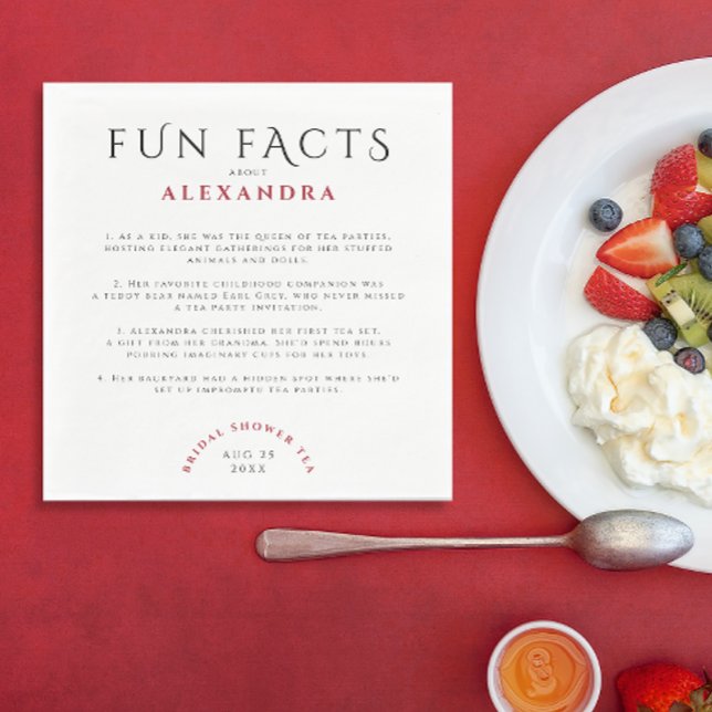 Guardanapo De Papel Fatos Divertidos Elegantes de Antiguidades Festa d (Criador carregado)