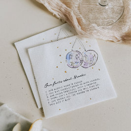 Guardanapo De Papel Fatos divertidos Festa de aniversário de Disco de 