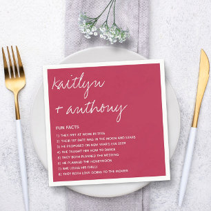 Guardanapo De Papel Fatos Divertidos Sobre O Casamento Moderno Dos New