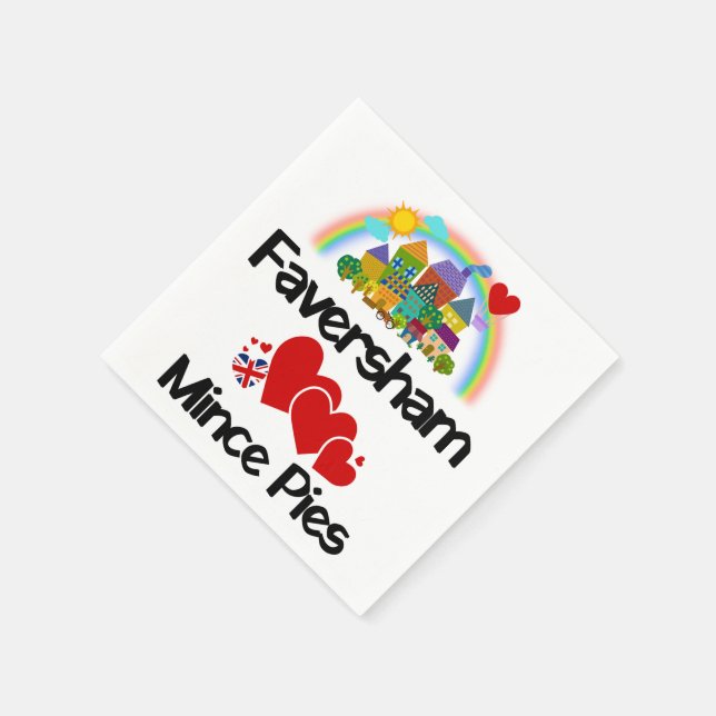 Guardanapo De Papel Faversham, Kent UK Adora Pequenas Tortas (Canto)