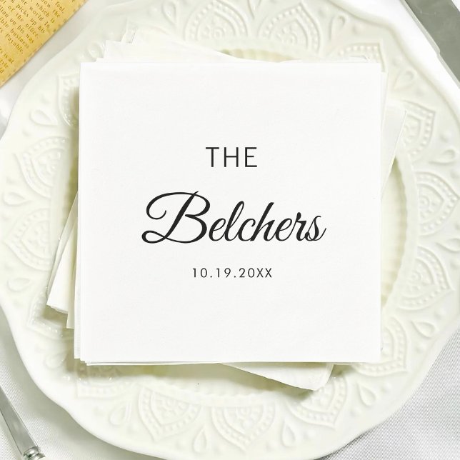Guardanapo De Papel Favor de casamento personalizado (Criador carregado)