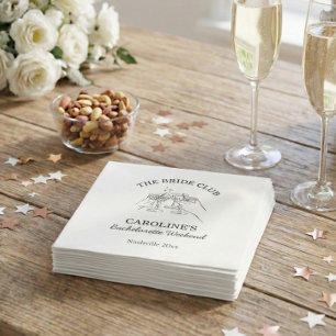 Guardanapo De Papel Favor de Cocktail para Fim de Semana de Despedida