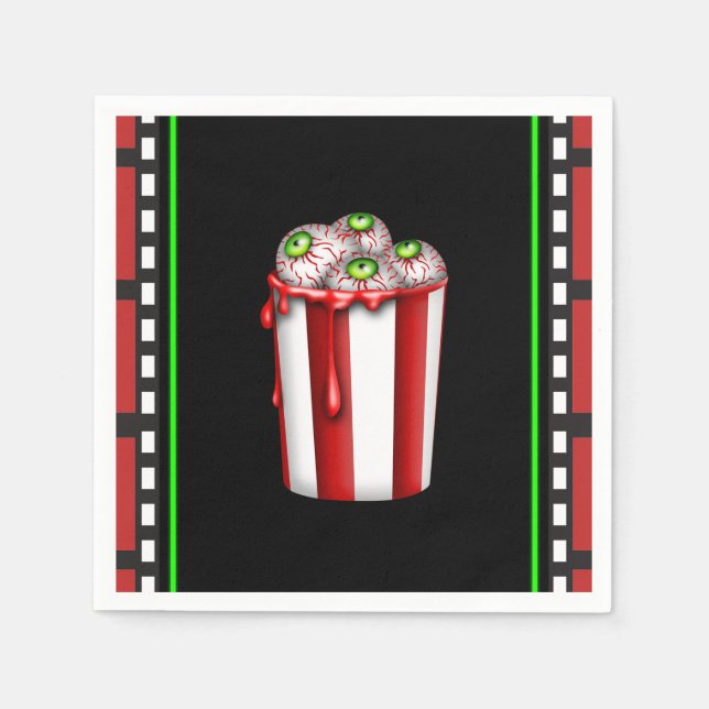 Guardanapo De Papel Favor do Partido Fright Night do Halloween Fright  (Frente)