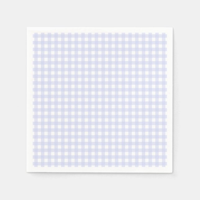 Guardanapo De Papel Faye e Lauren Blue Pastel Gingham (Frente)
