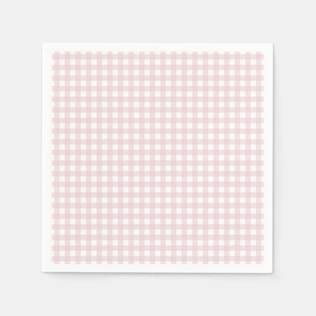 Guardanapo De Papel Faye e Lauren Blush Gingham (Frente)
