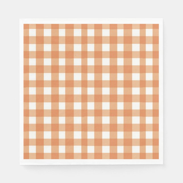 Guardanapo De Papel Faye e Lauren Brown Gingham (Frente)