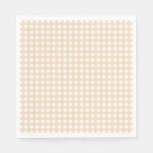 Guardanapo De Papel Faye e Lauren Fall Beige Gingham